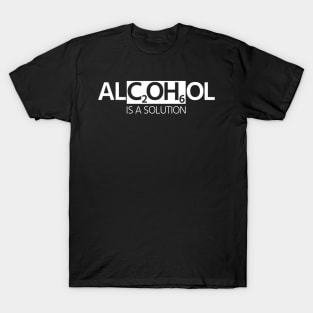 Funny Alcohol Scientist Chemist Cool Academic Student Gift T-Shirt